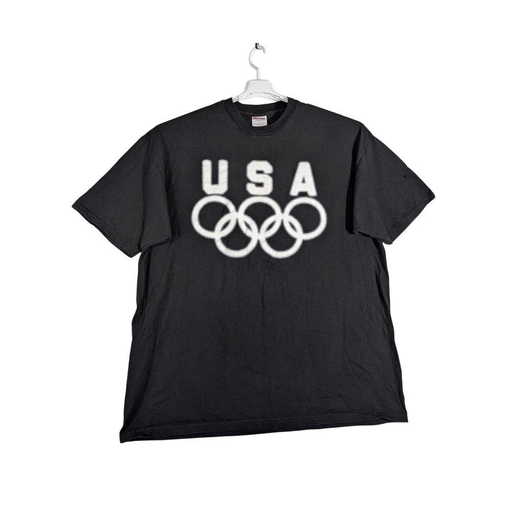 Vintage Hanes Heavyweight 1996 USA Olympics Focused On The Gold 90s T-Shirt XXL